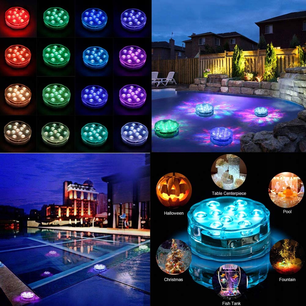 2X Lampka Basenowa do Jacuzzi Bestway Lampa +PILOT Stan opakowania oryginalne