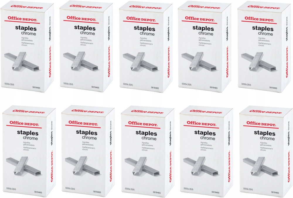 

Zszywki galwanizowane Office Depot 26/6 50000 szt