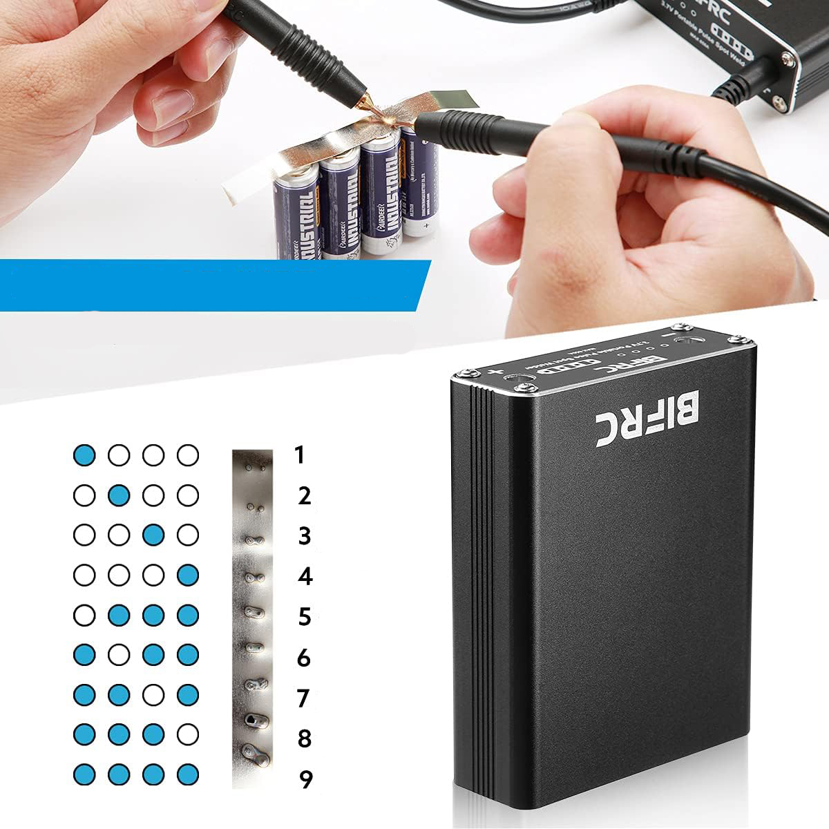 PRZENOŚNA ZGRZEWARKA PUNKTOWA SPAWARKA DO OGNIW DOMOWEGO REGULOWANY DIY Marka bez marki