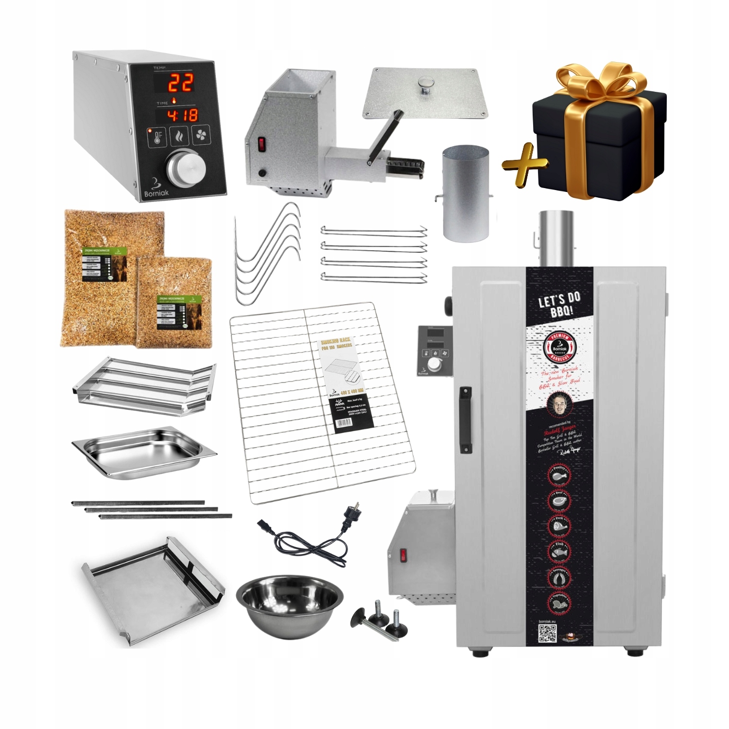 Wędzarnia elektryczna Smoker Bbq Borniak BBDST-70 Inox Timer