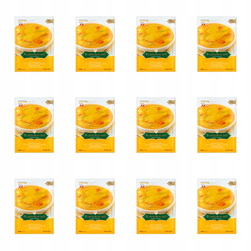 Kanokwan pasta curry zółta 50g X12