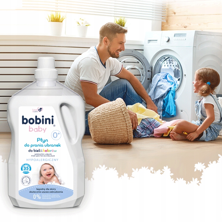 Bobini Baby Płyn do Prania dla Dzieci 5l 70 prań Rodzaj prania automatyczne