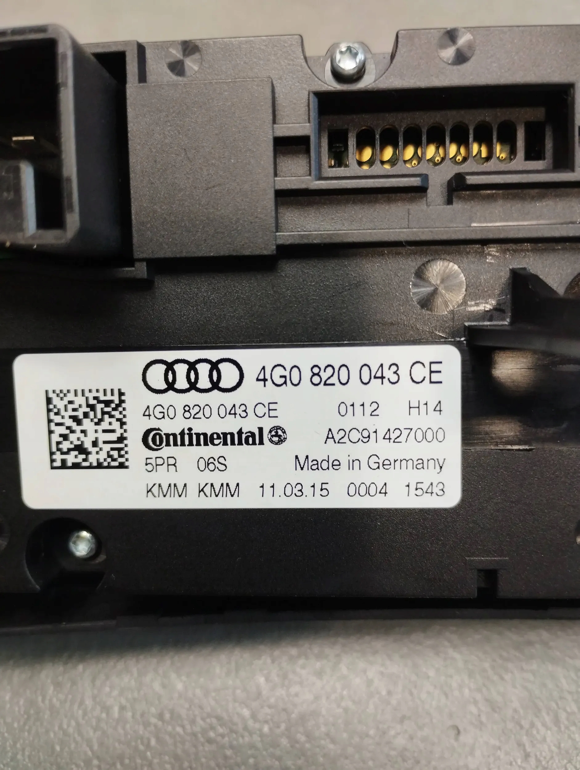 Audi A6 C7 4G COMANDI CLIMA 4G0820043CE