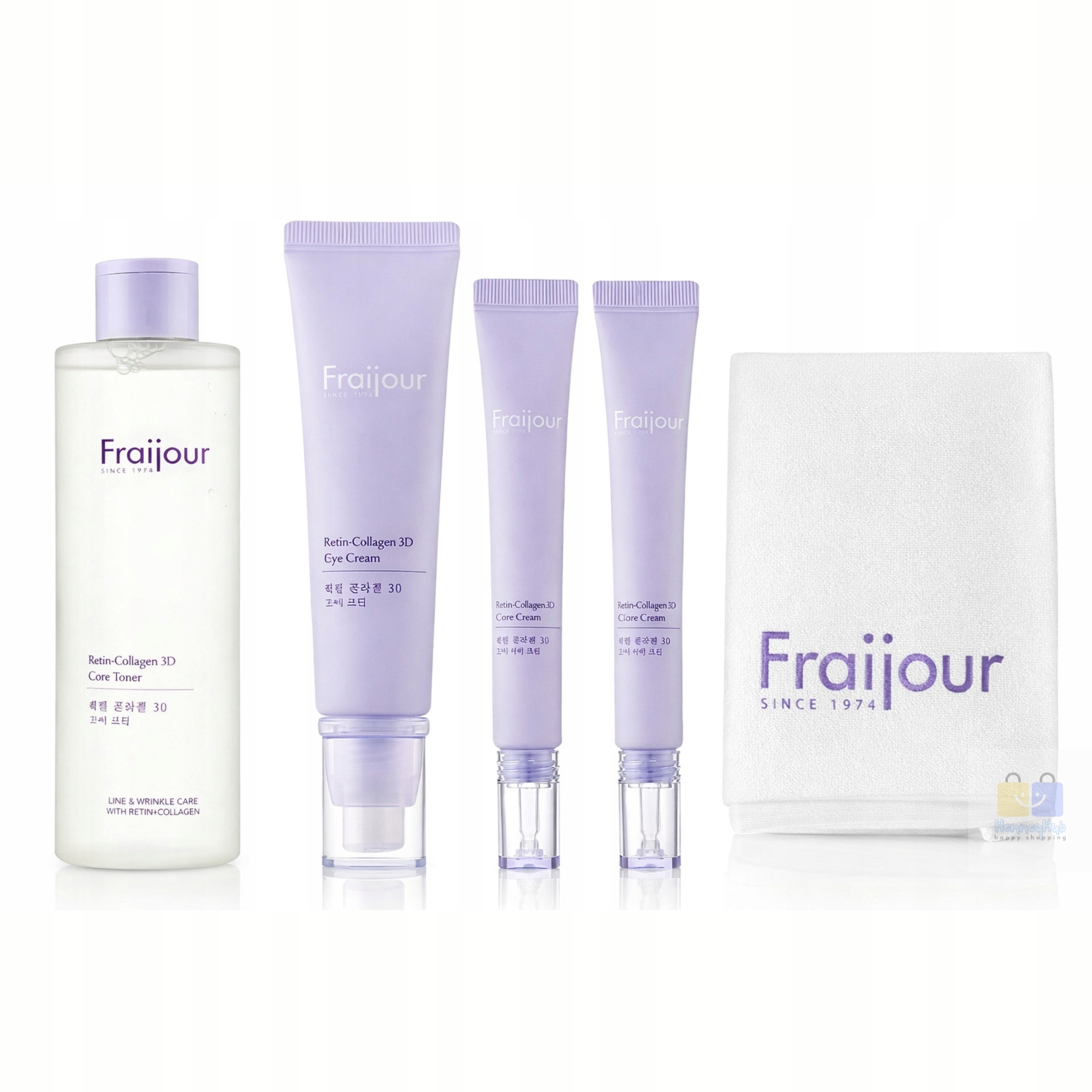 Zestaw Fraijour Kremy I Tonik Do Twarzy Retin Collagen 3D Core Gift Set 4w1