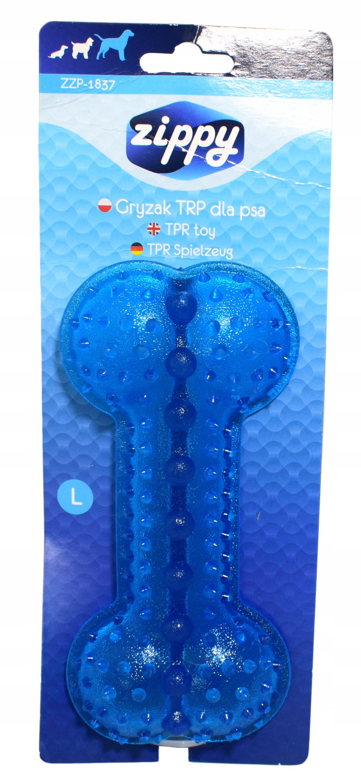 

Zippy Gryzak Trp dla psa gumowa kość L