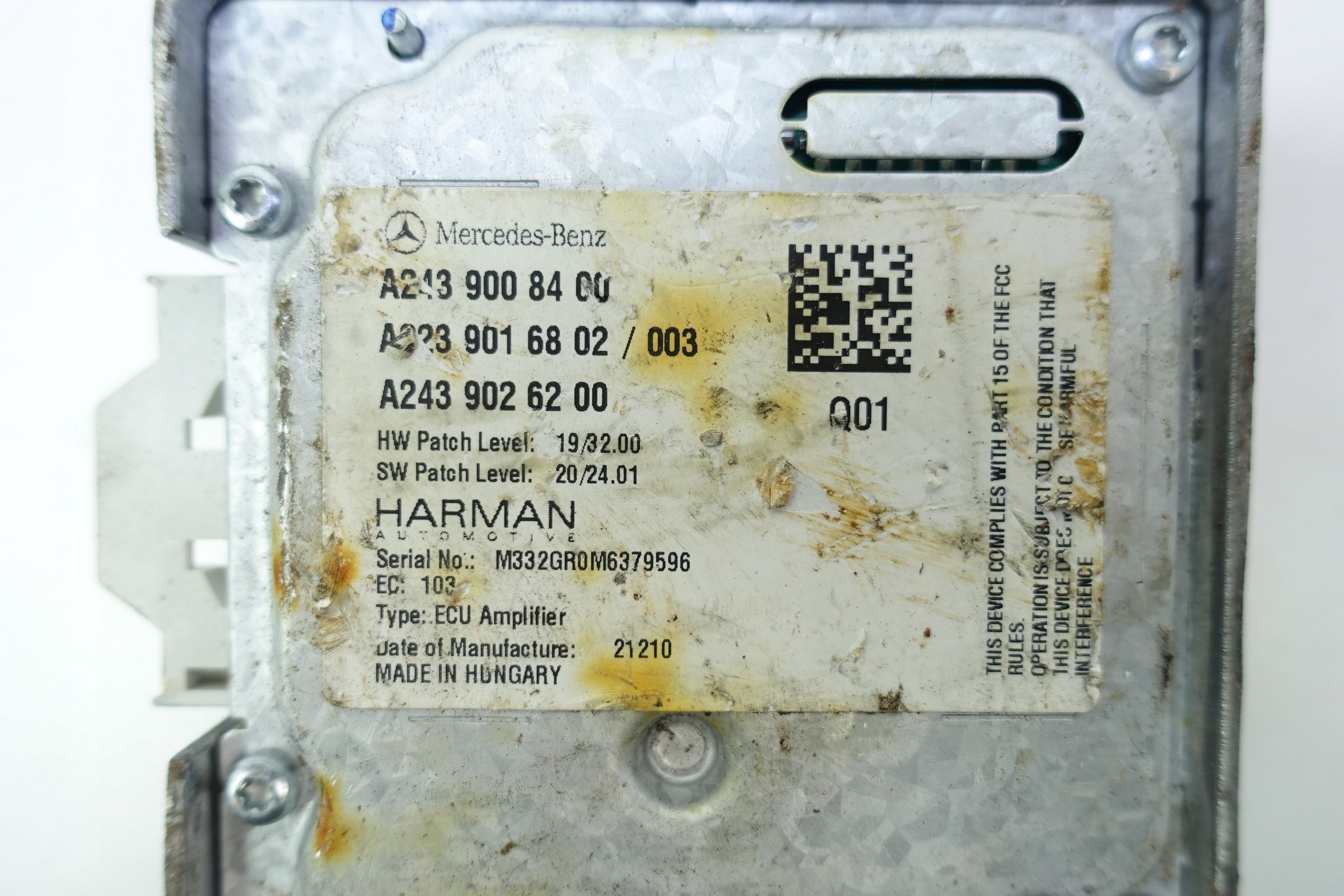 amplifier HARMAN MERCEDES W223 W447 A2439008400