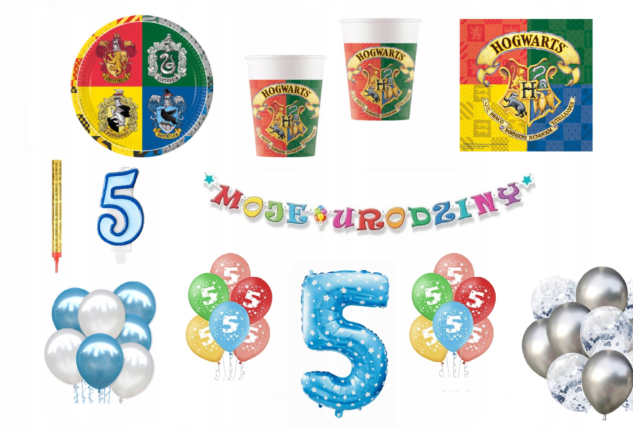 

Zestaw Harry Potter 1-9 Urodziny Balony