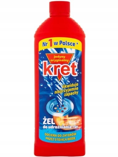 Levně 4x Kret Gel Dráždidlo na trubky 1L