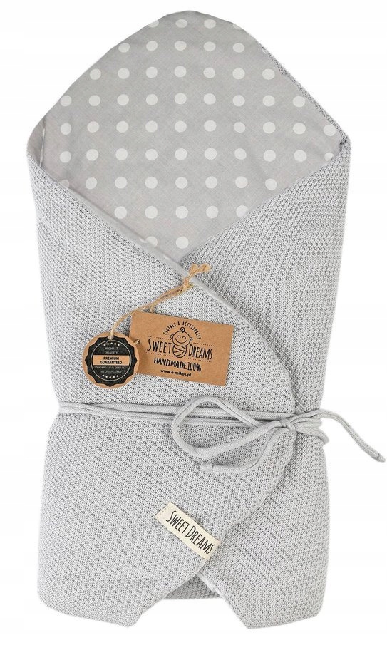 ROŻEK NIEMOWLĘCY TKANY BAWEŁNA 75x75cm SZARY Rodzaj rożek