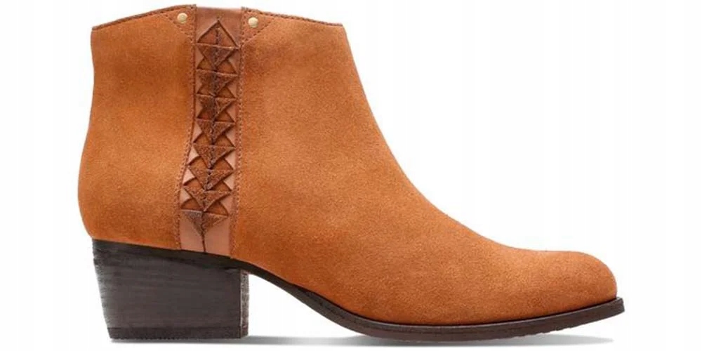 Clarks Dámské Kotníkové Boty Maypearl Fawn velikost 39 Hnědá semišová kůže