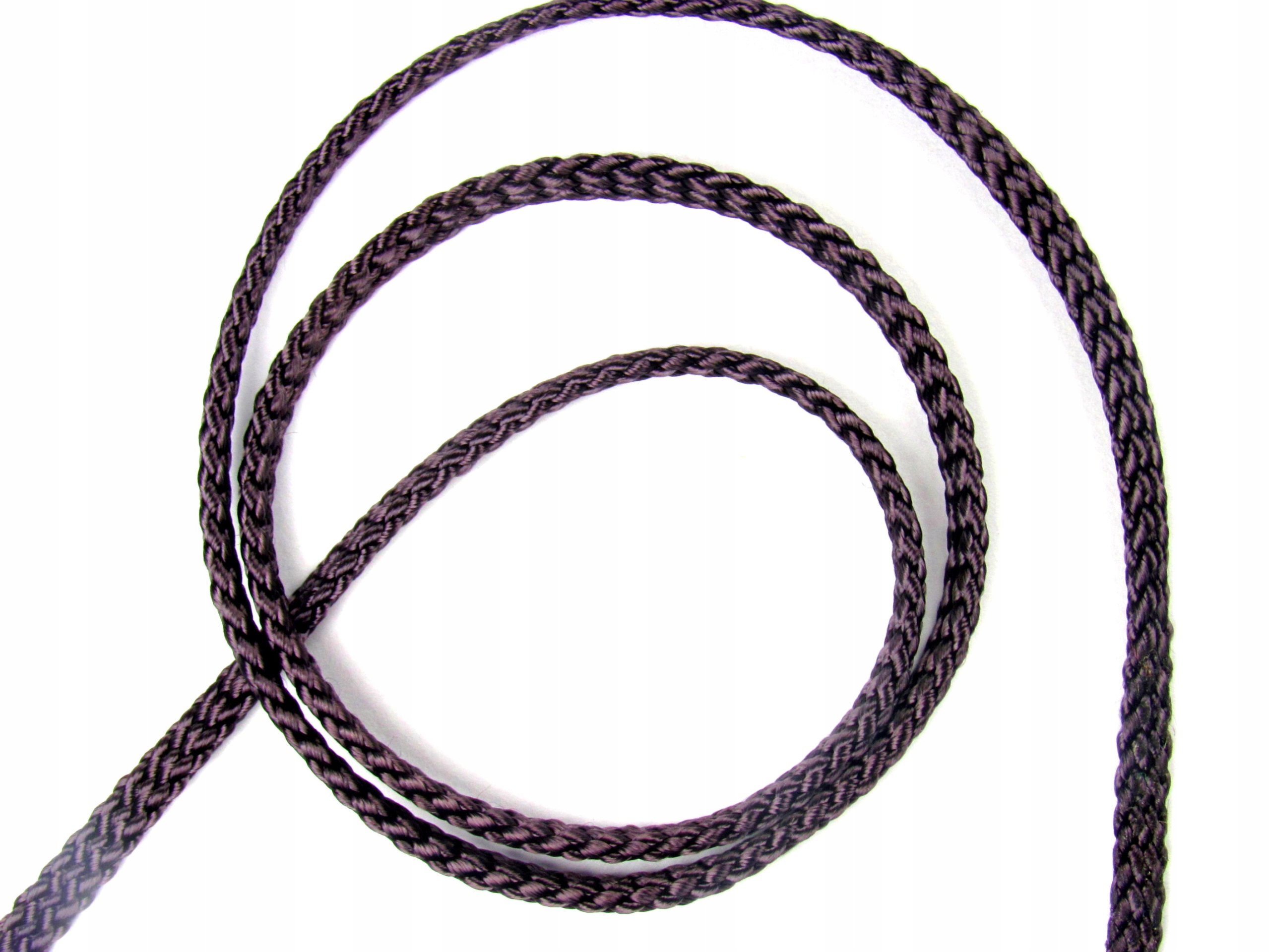 Polyesterová Pletená Šňůra Plochá *100 m* 3 mm Fioioletová