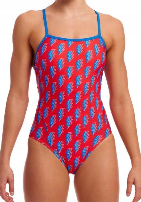 Plavky Funkita Hot Volt Jednodílné, úzká ramínka, velikost 12 (UK34) M