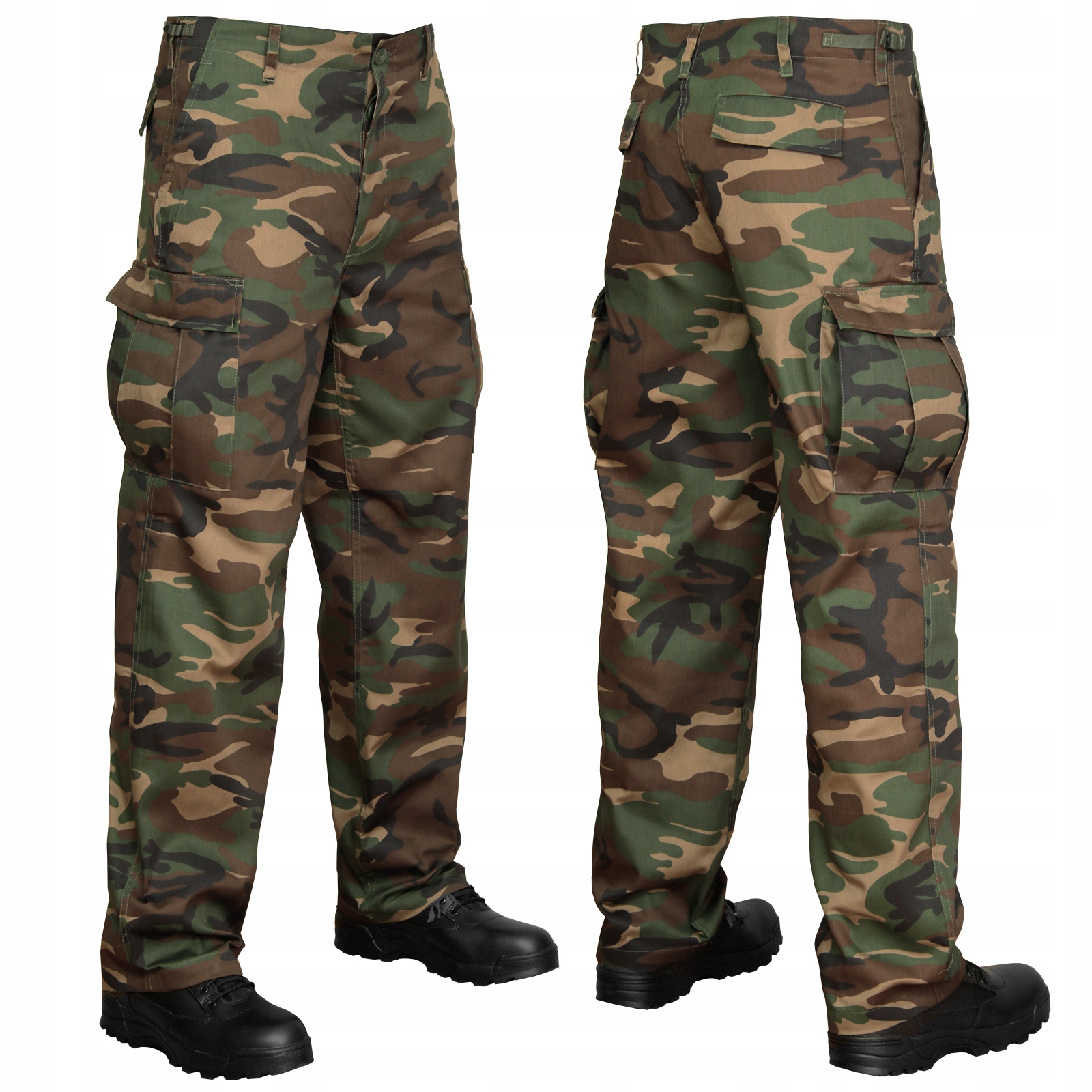 

Spodnie Wojskowe Bdu Ranger Us Bojówki Woodland