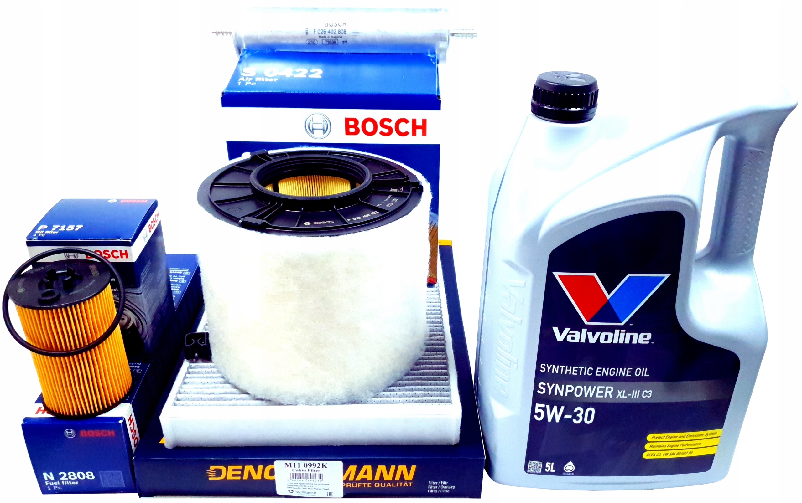 Bosch Sada Filtrů 5 L Olej Valvoline 5W30 A4 B9 A5 F5 Q5 Fy 2.0 Tdi