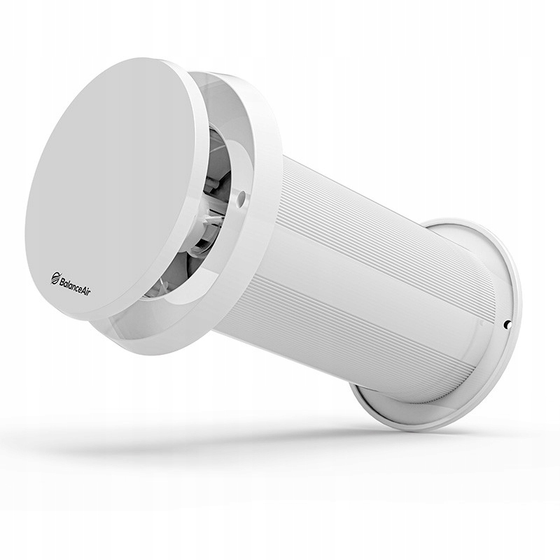 Nástenný Vzduch S Termostatom 100 mm 30 m/h BalanceAir Filter Regulácia