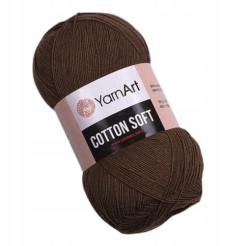YarnArt Cotton Soft 40 brązowy