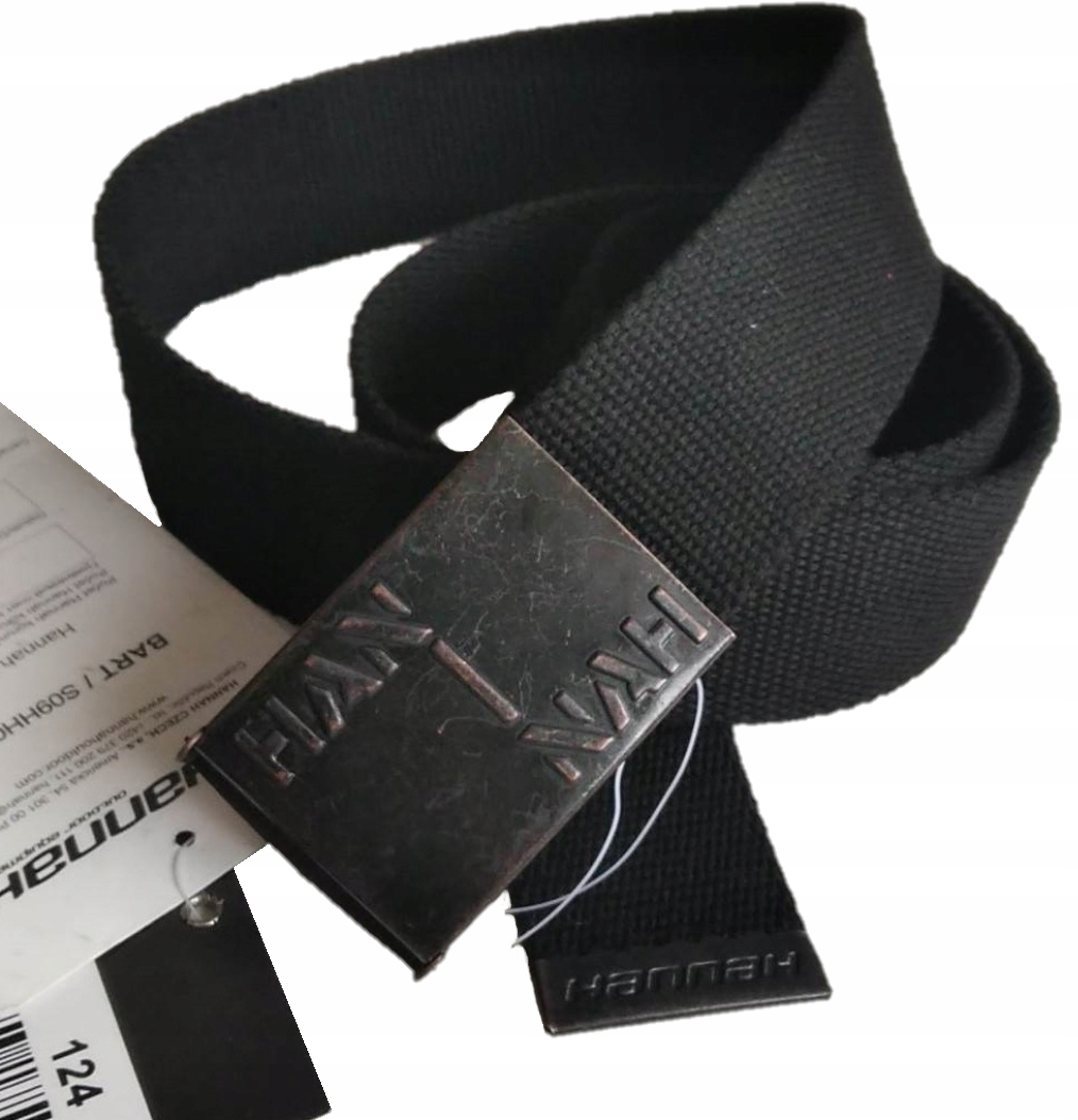 

Pasek parciany z klamrą Hannah mocny militarny