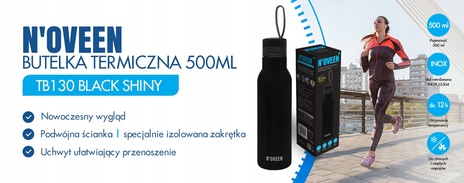 TERMOS BUTELKA TERMICZNA KUBEK NOVEEN TB152 500 ml Rodzaj termos na napoje