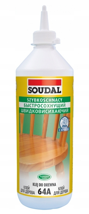 SOUDAL KLEJ DO DREWNA 64A SZYBKOSCHNĄCY 250ML
