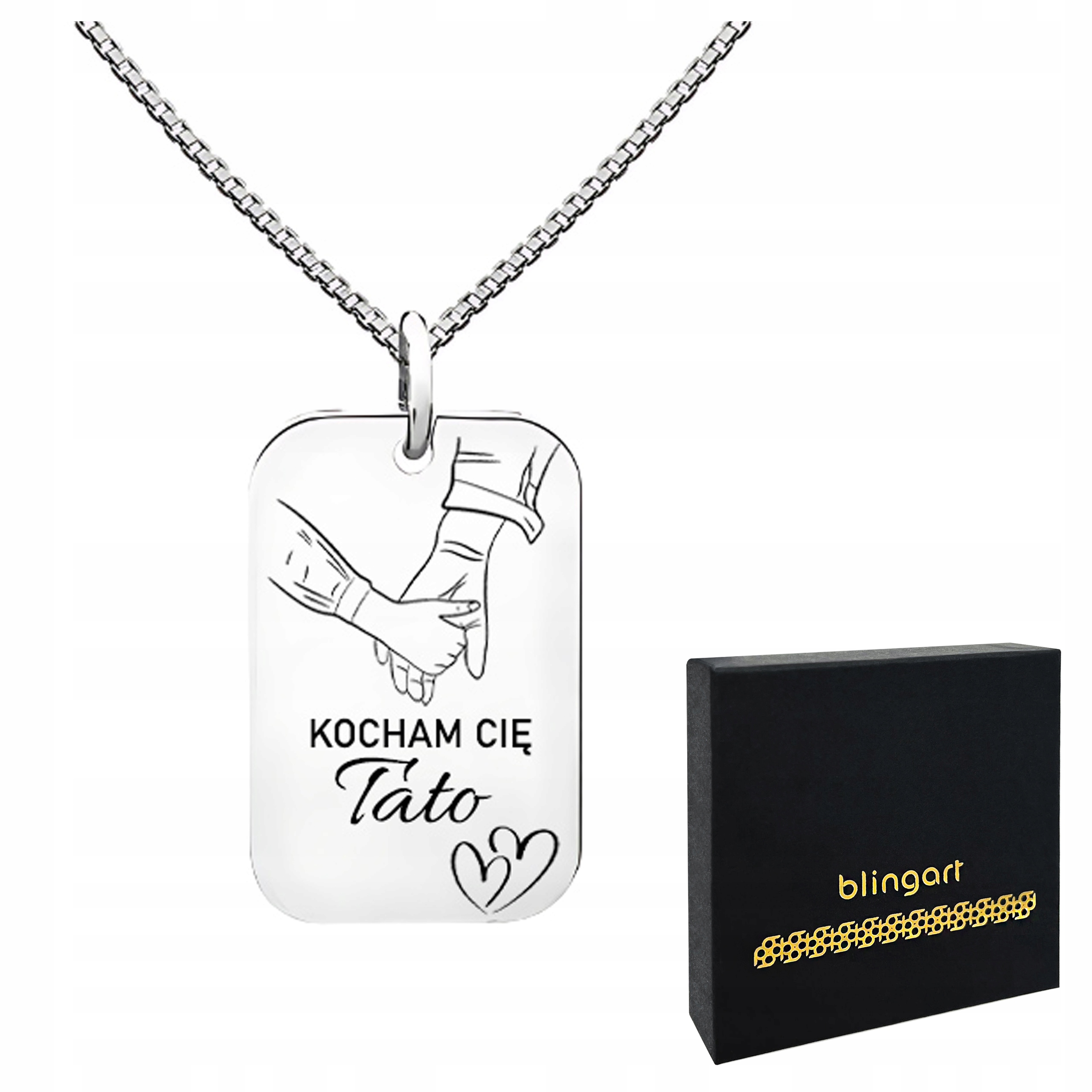 Vojenská Známka pro tatínka s gravírováním s jmény rodiny mužský stříbrný 925