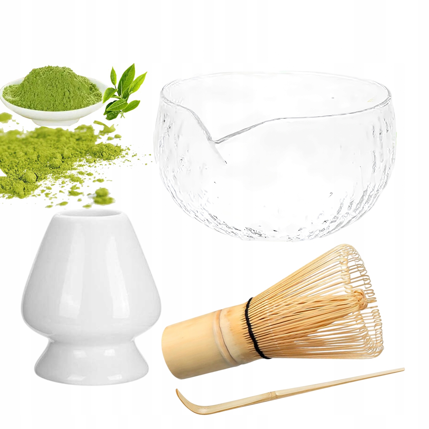 Levně 4DÍLNÁ Matcha Sada Užijte Si Rituál Čajového Obřadu