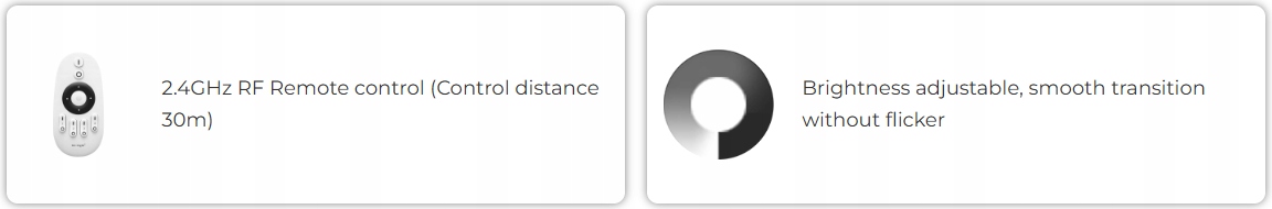 MiBoxer FUT036S Sterownik LED monostrefowy 2,4GHz Milight Kolor biały