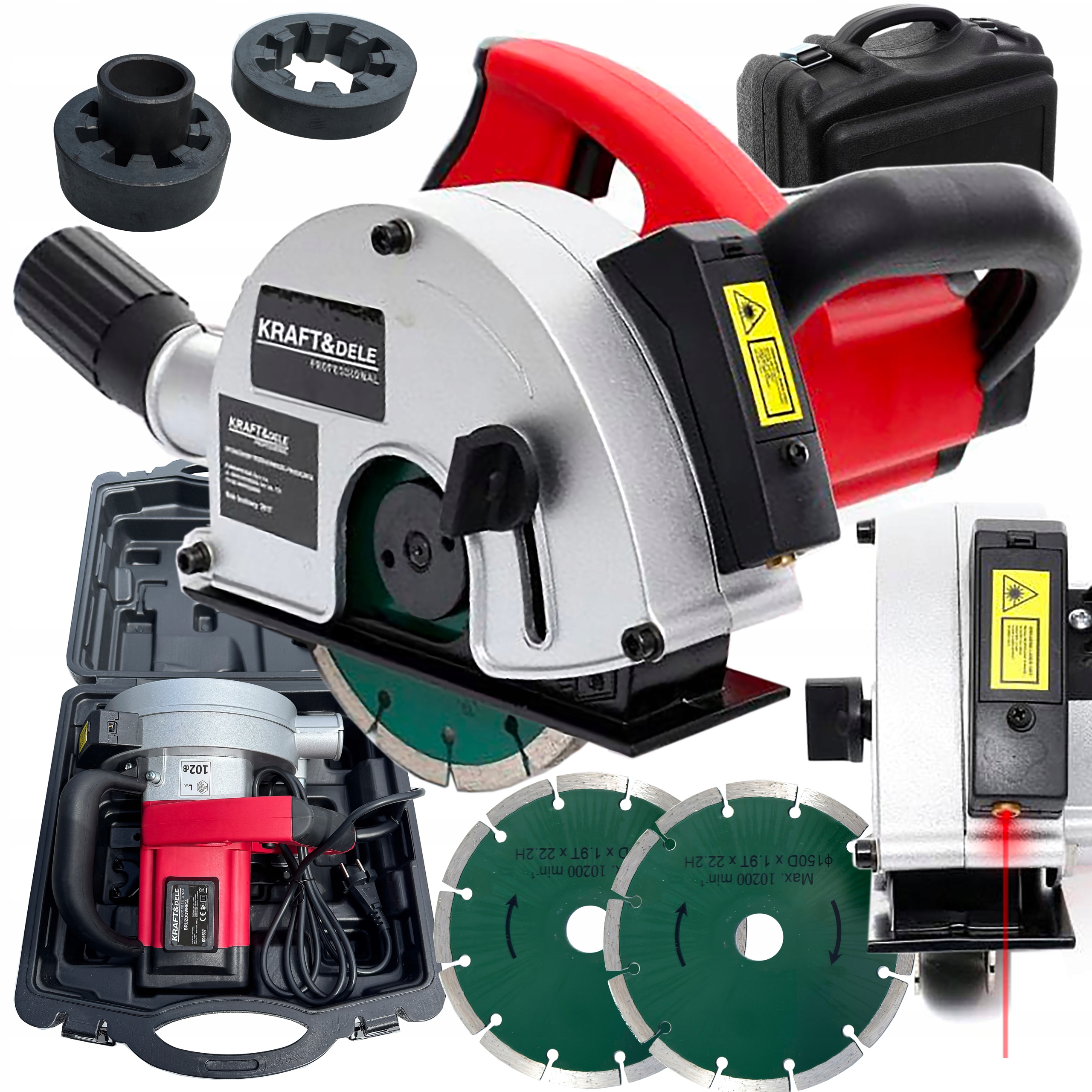 БЕТОНОСМЕСИТЕЛЬ ЛАЗЕР 2 ДИСКИ ЧЕМОДАН 3100W WIMA