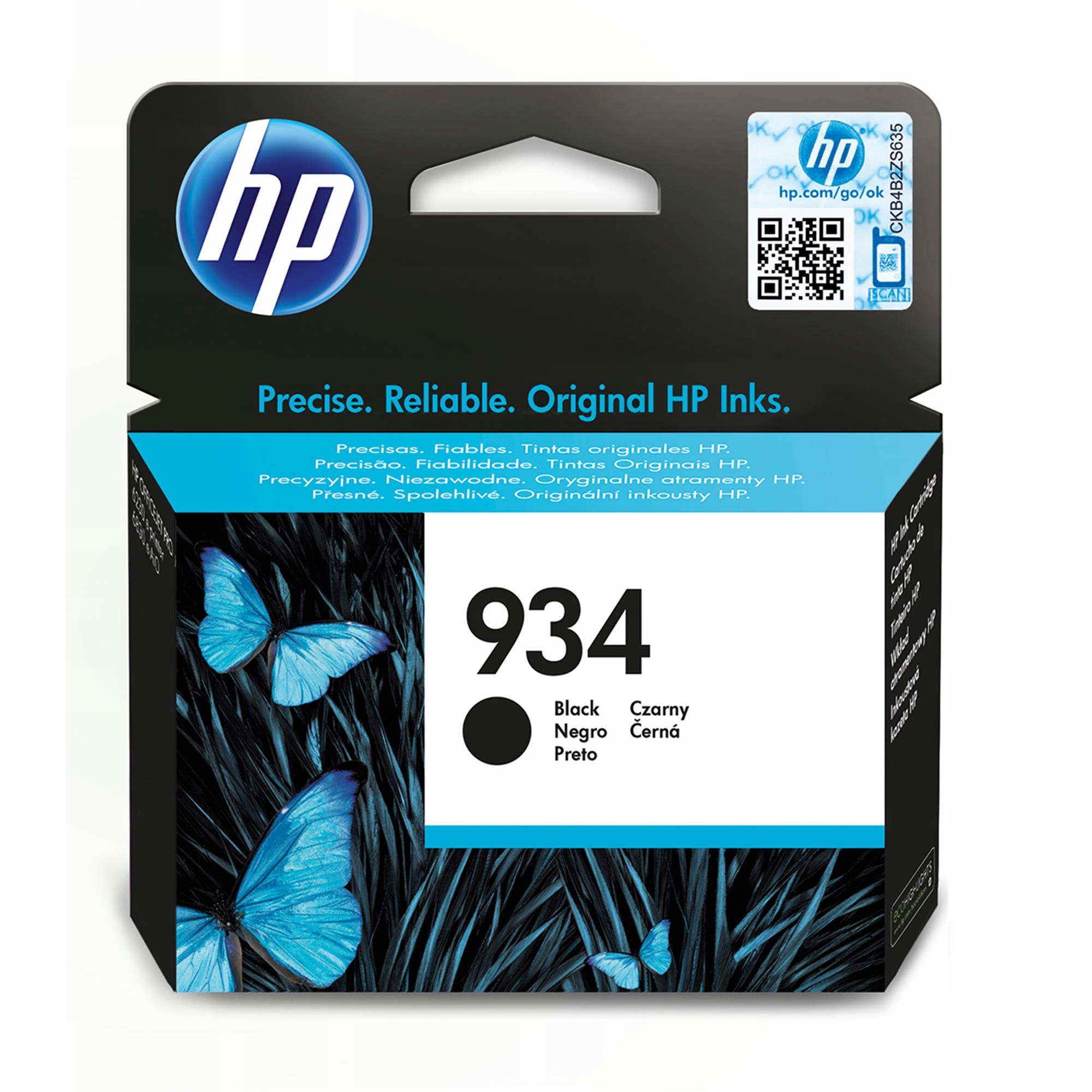 Inkoust Hp 934 černý (black) 2P19AE Originál Data 12/2018