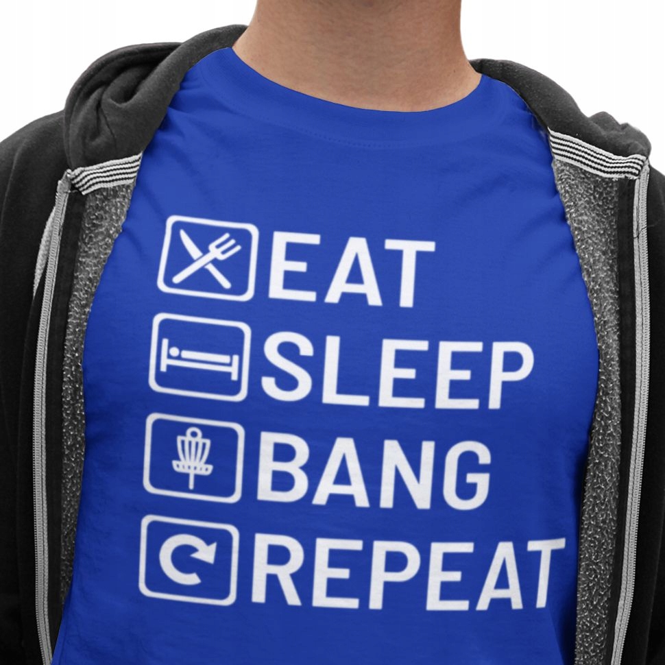 

Koszulka Eat Sleep Bang Disc Golf Urodziny