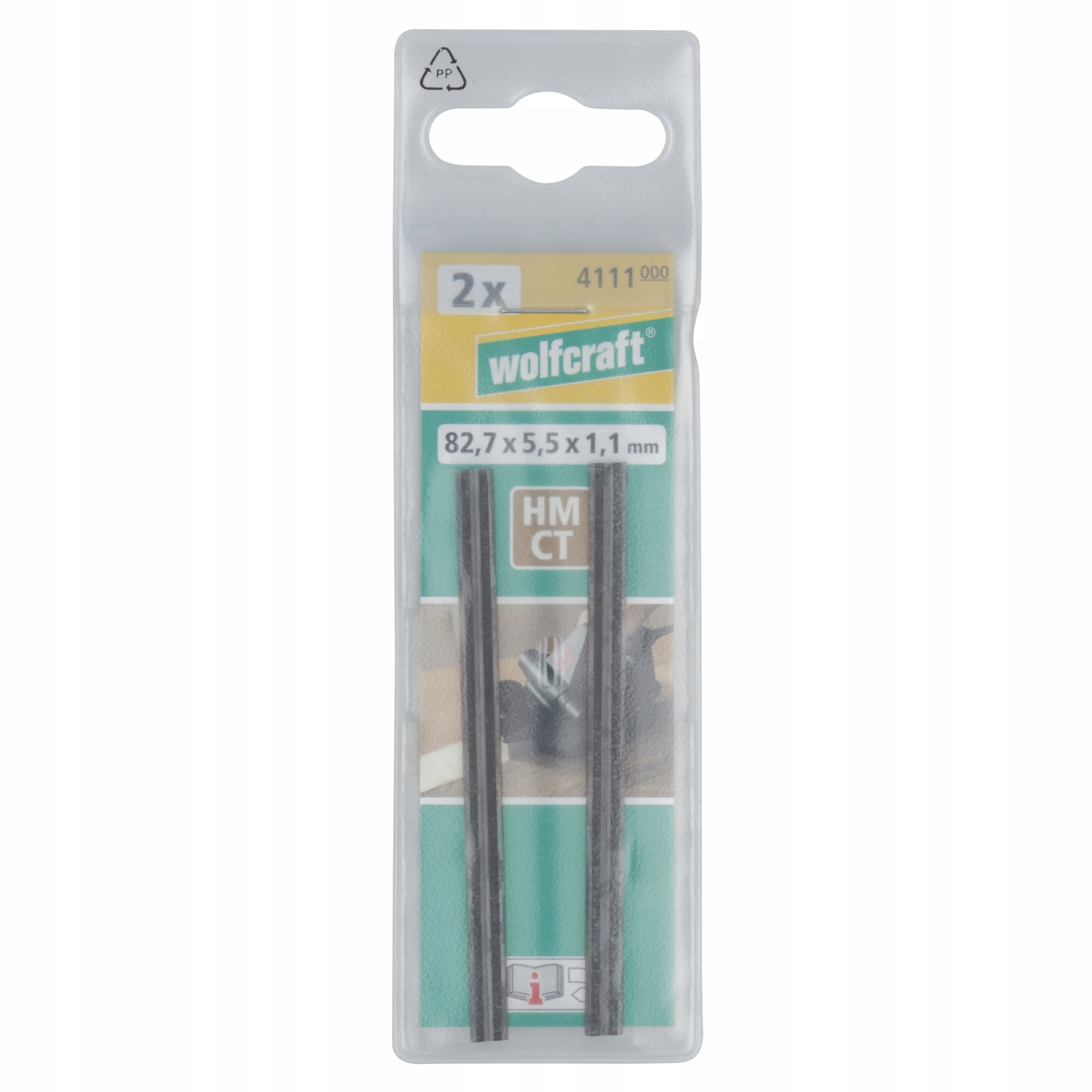 Noż do strugarki Black & Decker 1,1 x 82,7 x 5,5 mm Wolfcraft [2 szt.]