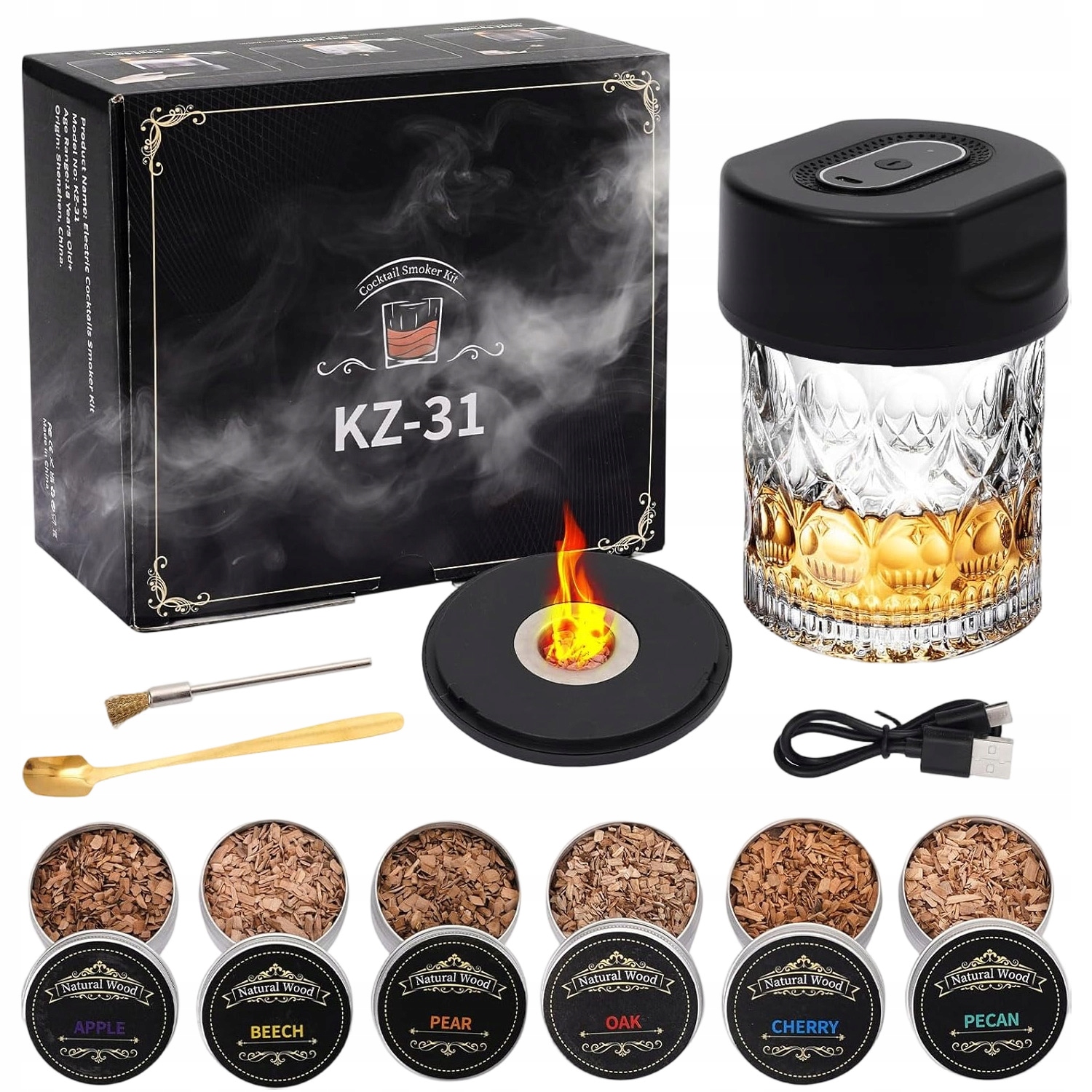 Diy Sada Na Infuzi Whisky Elektrická 6 Koření Jako Dárek Pro Tatínka