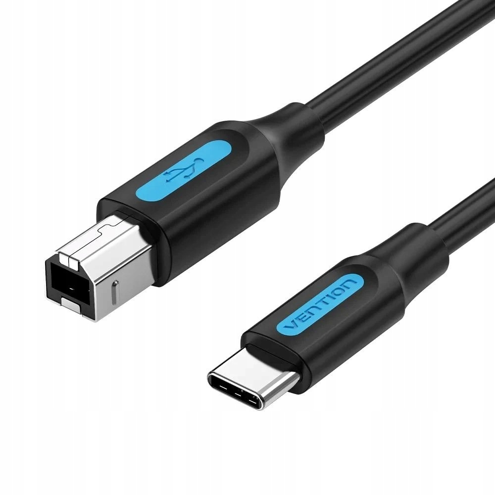 Kabel do drukarki Usb 2.0 typu C męski na typ B męski 1m