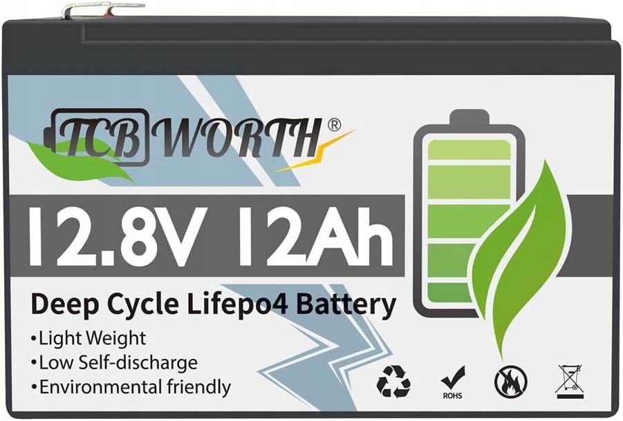 Akumulator Litowy 12V 12Ah do fotowoltaiki, kamperów, sprzętu Agd LiFePO4