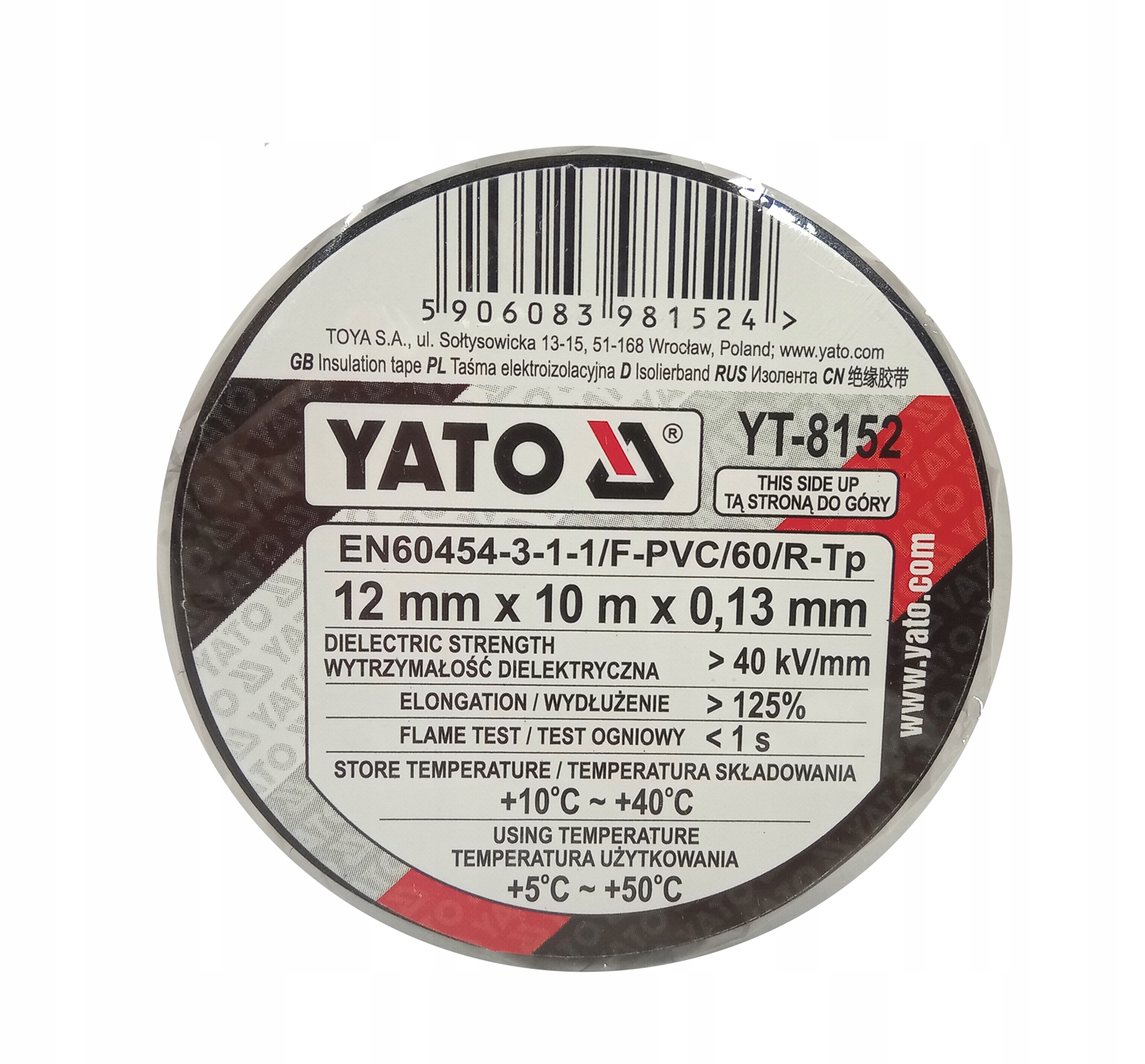 Taśma Elektroizolacyjna 10m - Yato