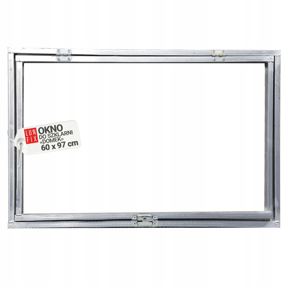 Okno do szklarni Lun Fix Garden - dach dwuspadowy