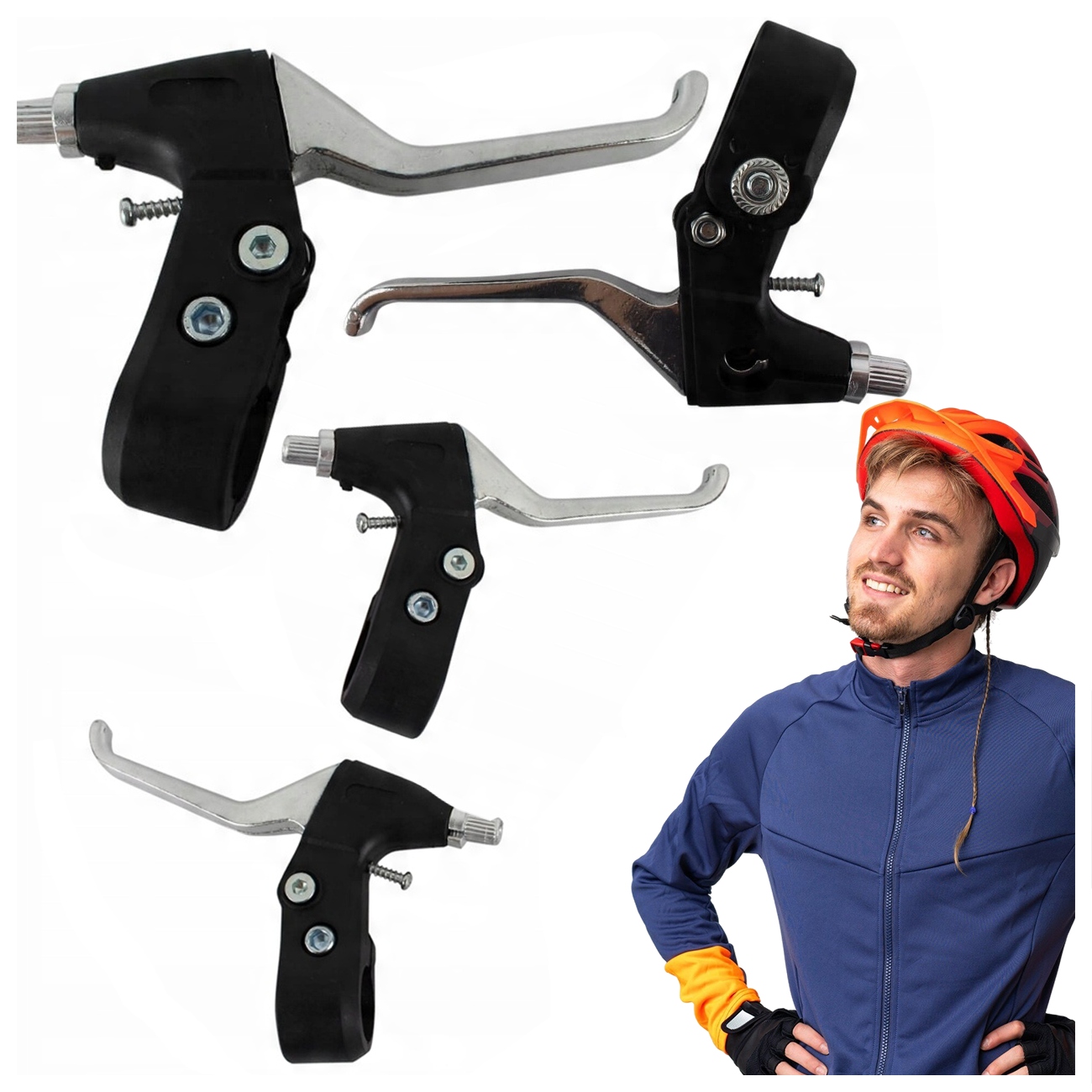 РУЧКИ ТОРМОЗНЫЕ РЫЧАГИ ЧЕРНЫЙ AL 2-3 ПАЛЬЦЫ 40731