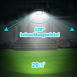 MPJ Solarne Oświetlenie Zewnętrzne 56LED Czujnik Ruchu — miniatura 9