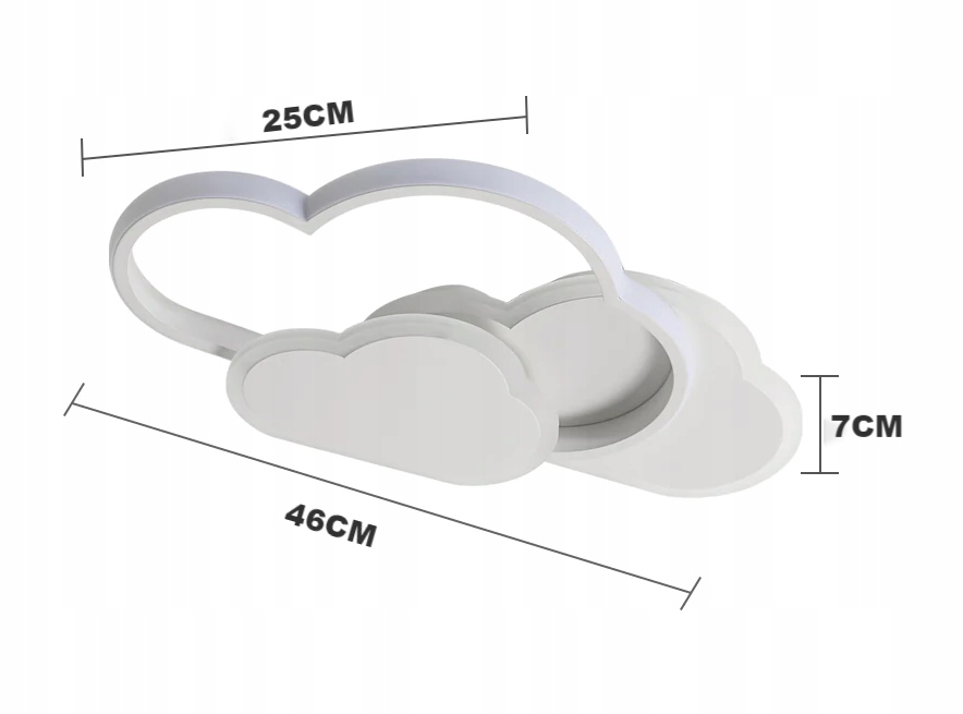 LAMPA SUFITOWA ŚCIEMNIALNA 32W LAMPA SUFITOWA LED NOWOCZESNA DO SYPIALNI Marka GOECO