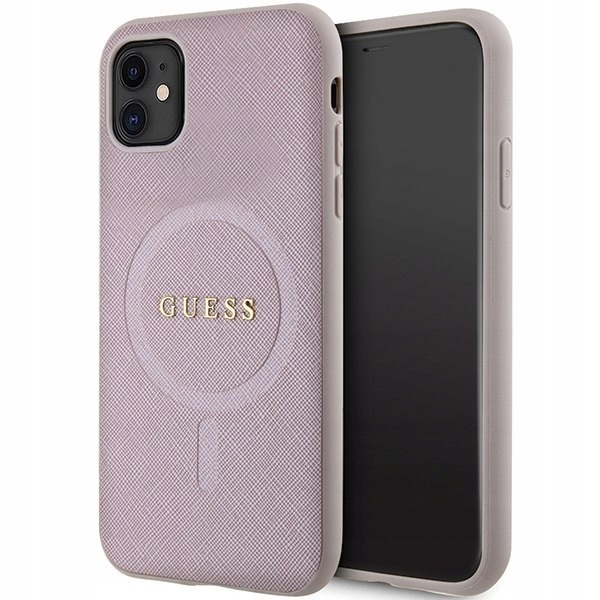 Guess GUHMN61PSAHMCP iPhone 11 Xr 6.1" różowy/pink hardcase Saffiano