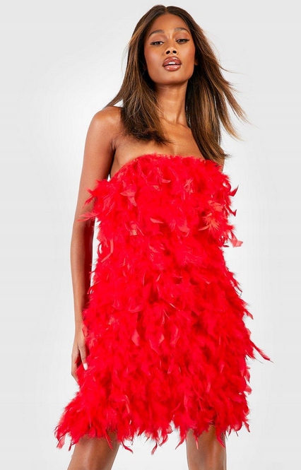 Šaty Tužková Sukně S Peřím 36 S