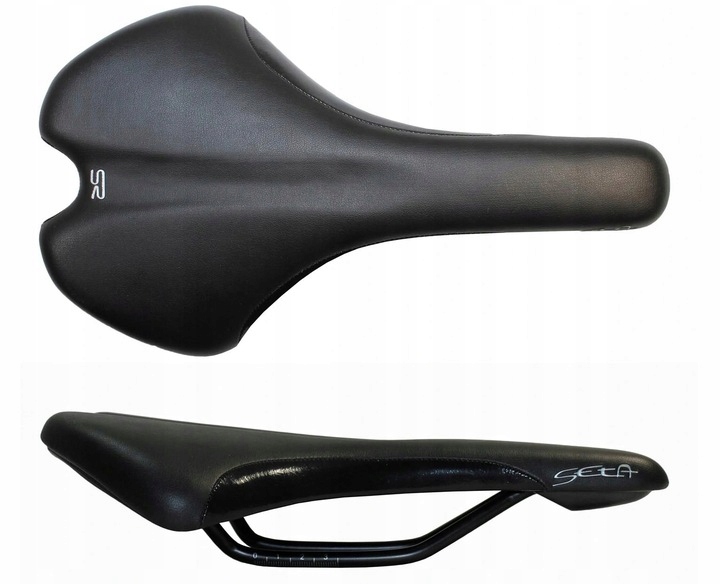 Siodło Siodełko Selle Royal Seta czarne RoyalGel 160mm uchwyt Ics