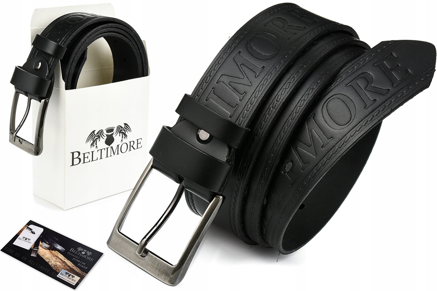 

Beltimore pasek do spodni jeans skórzany pas skóra