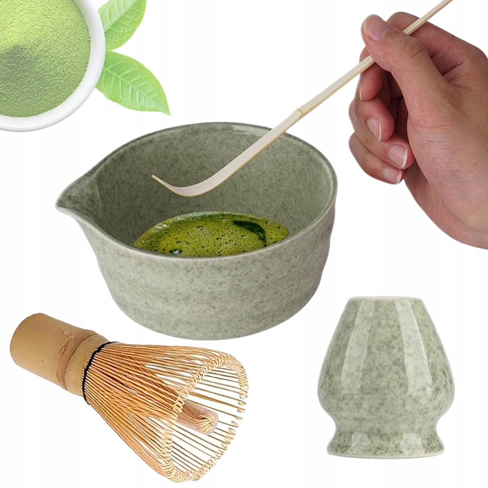 4KS Dárková Sada Na Čaj Matcha Sada Na Čaj Matcha Bambusová