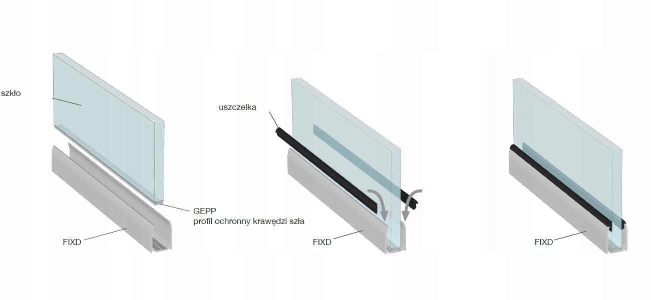 USZCZELKA DO PROFILU FIX-D 2M SZKŁO 6-10 Kod producenta MC/FIXD