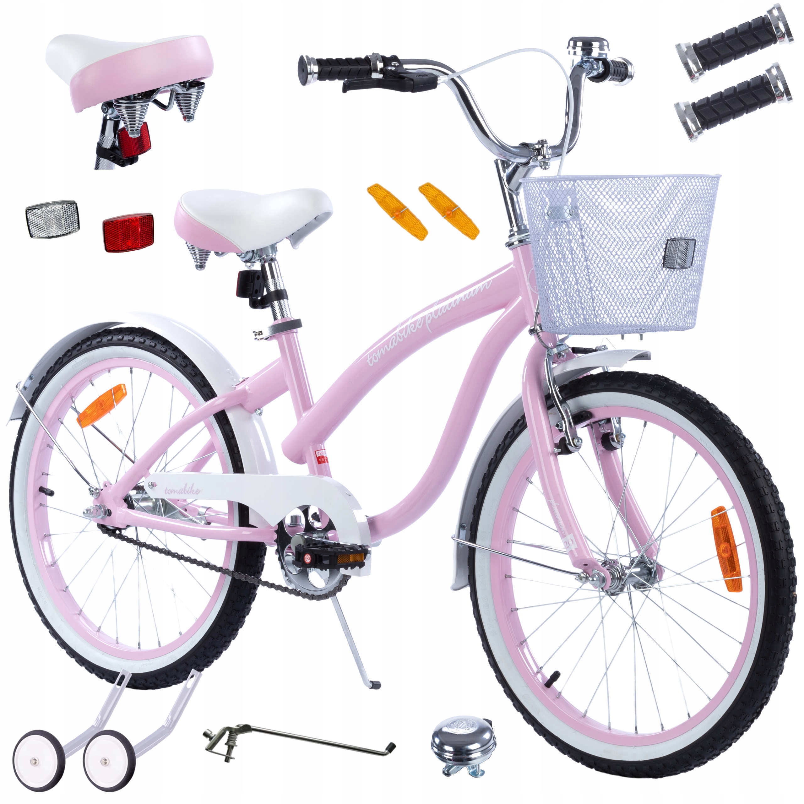 Polski rower rowerek Tomabike 18 cali stopka kółka