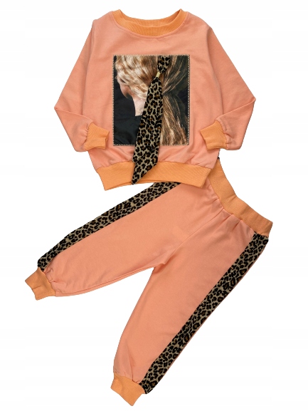 

Dres dziewczęcy komplet bluza spodnie r 116 6 lat
