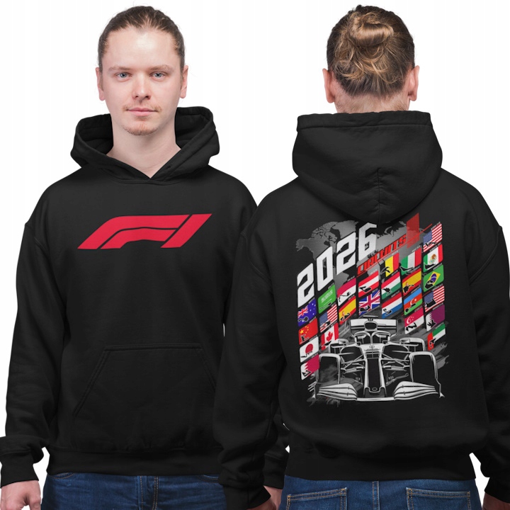 Pánská mikina F1 Formule 1 sezóna 2026 motorsport vlajky a formule