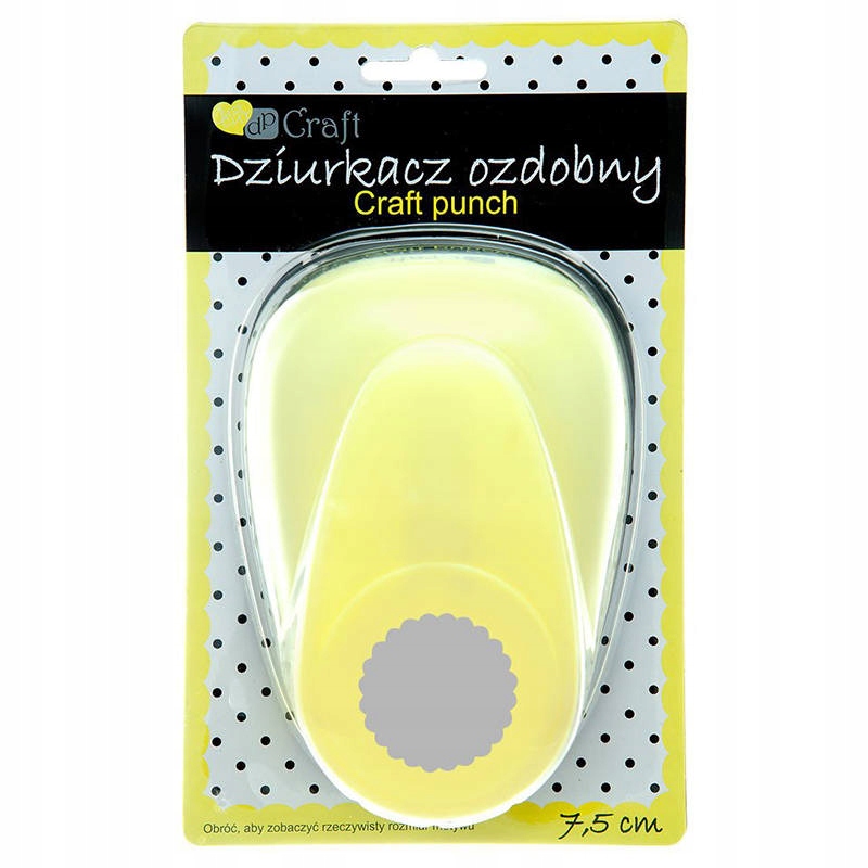 Děrovač Ozdobný 7,5cm kolečko s volánkem