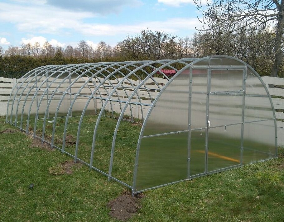 Szklarnia z poliwęglanu Tunel ogrodowy 3,5x2 m profile 20x40 poliwęglan 6mm Grubość 4 mm