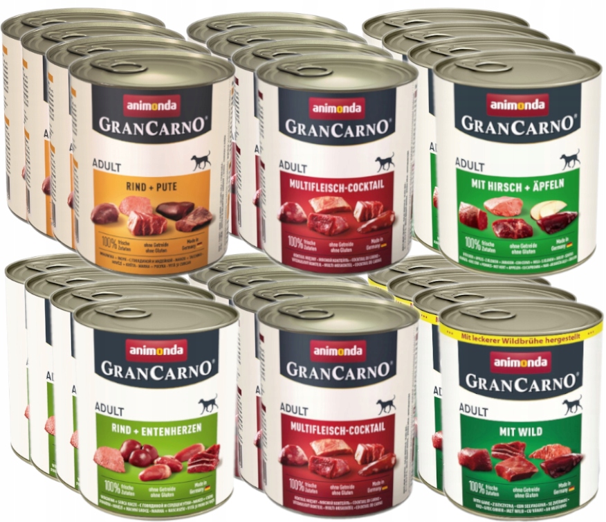 Levně Vlhké Krmivo pro psa Animonda GranCarno Adult mix chutí 24x800 g